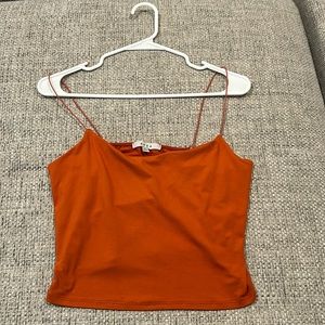 Orange crop top